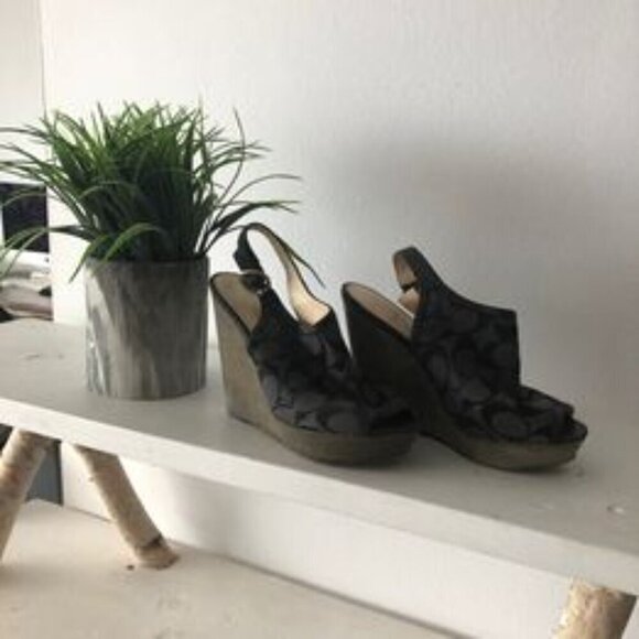 Coach platform  navy blue size 6 - Picture 2 of 4